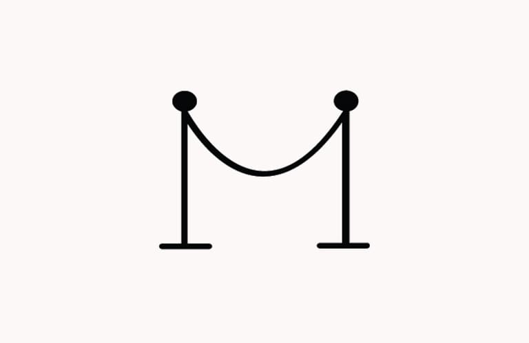 VIP rope icon.