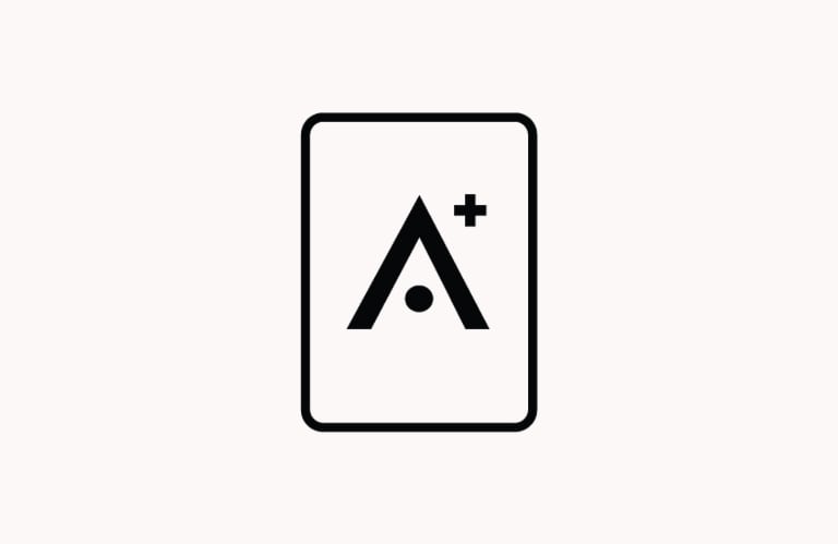 Aveda card icon.