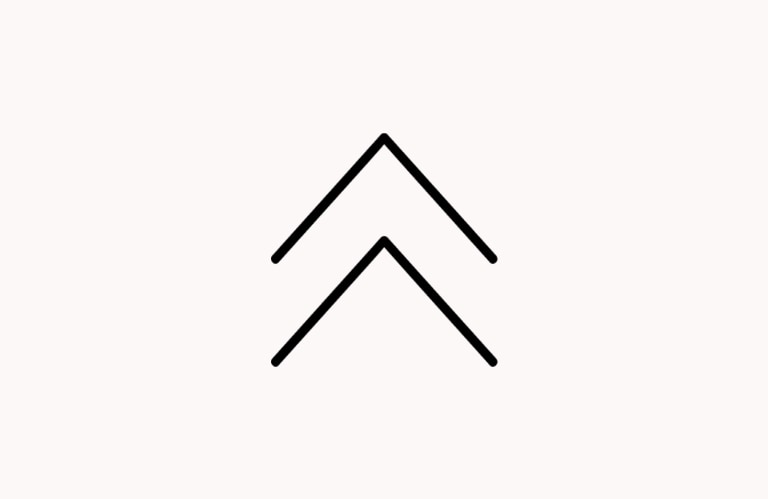 Up arrows icon.