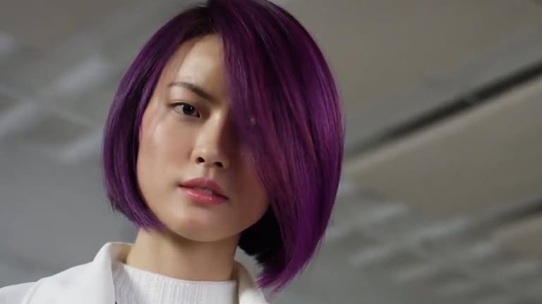 Click on video to get inspired with violet full spectrum vibrant hair colour