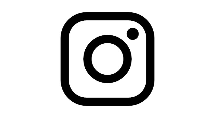 instagram logo on white background