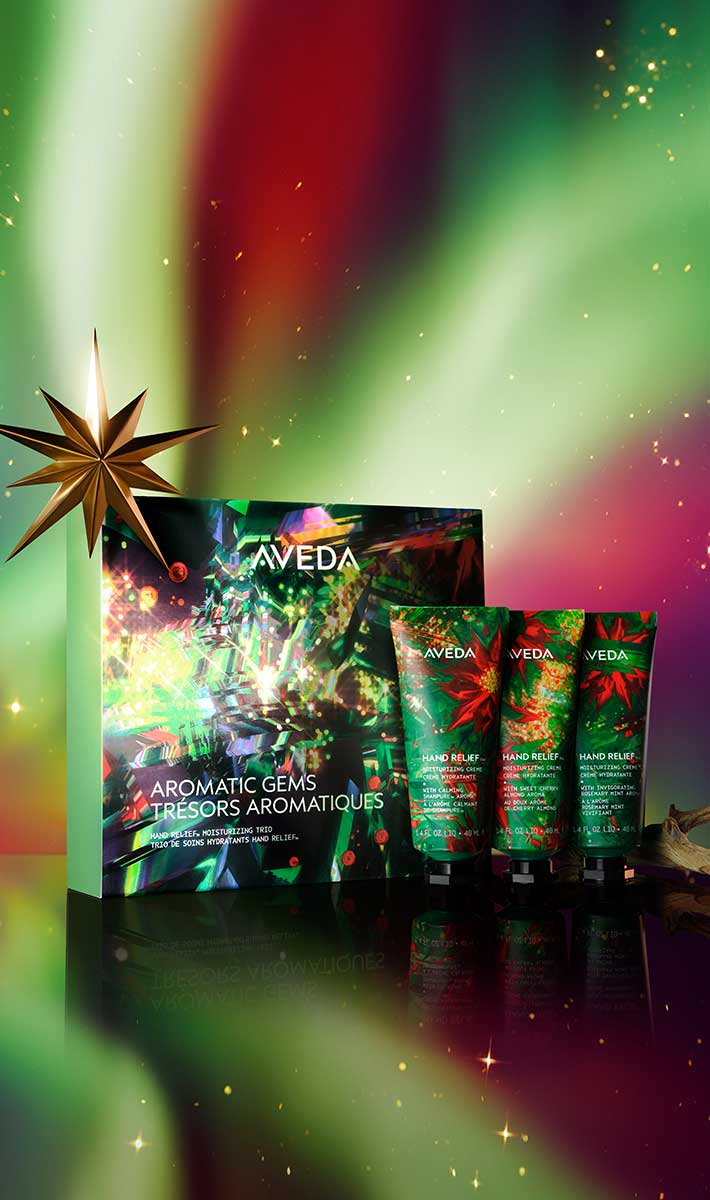 aromatic gems hand relief™ moisturizing trio gift set